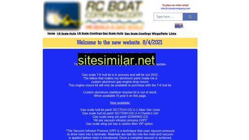 rcboatcompany.com alternative sites