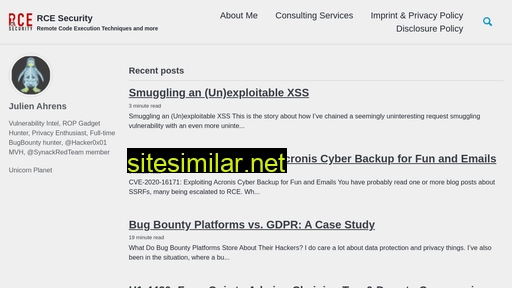 Rcesecurity similar sites