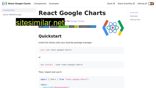 React-google-charts similar sites