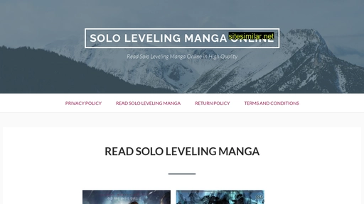 readsololeveling.com alternative sites