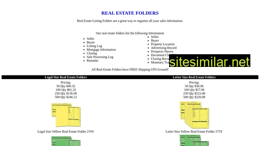 real-estate-folders.com alternative sites
