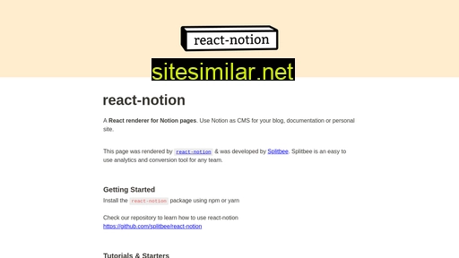 react-notion.com alternative sites