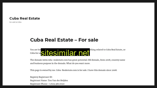 Realestate-cuba similar sites