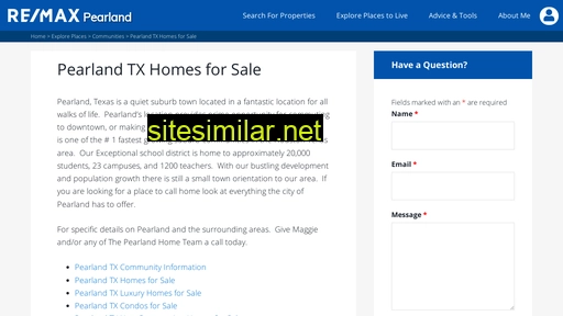Realestateinpearland similar sites