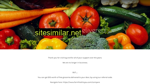 Realfoodsdelivered similar sites