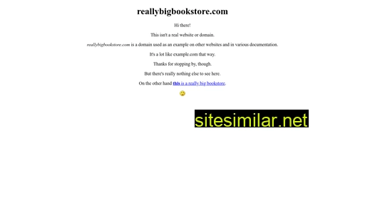Reallybigbookstore similar sites