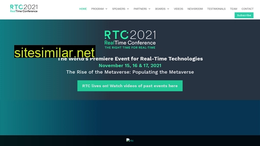 realtimeconference.com alternative sites