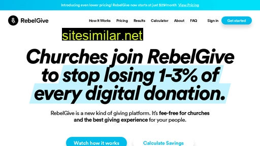 rebelgive.com alternative sites