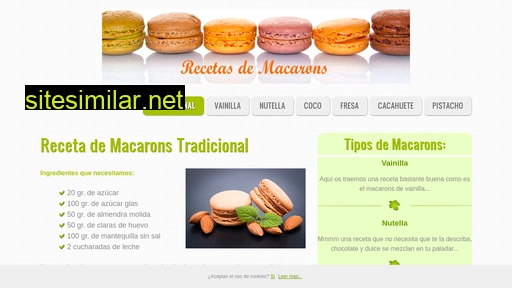 Receta-macarons similar sites