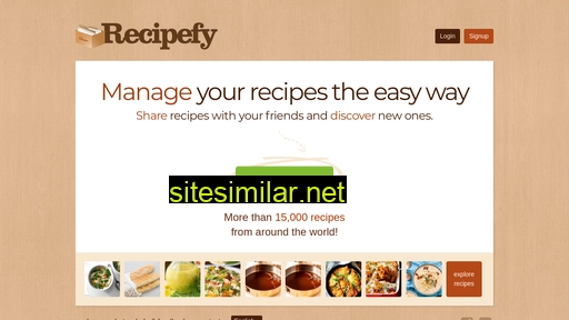 recipefy.com alternative sites