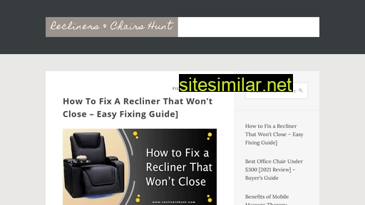 reclinershunt.com alternative sites