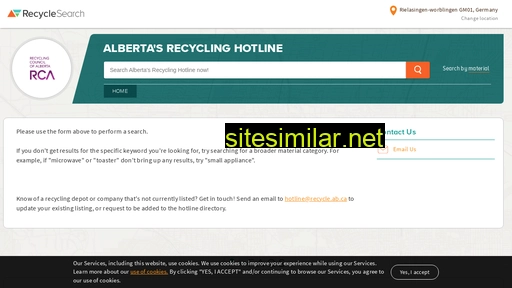 recyclesearch.com alternative sites