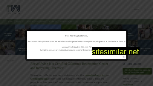 Recyclewise similar sites