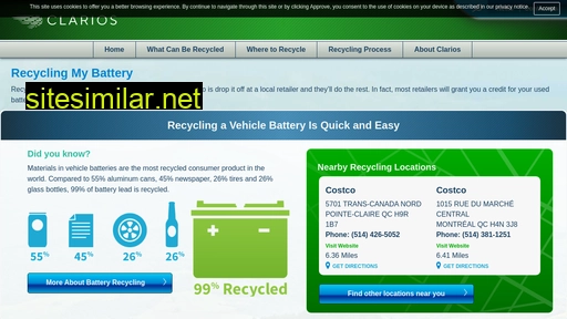 recyclingmybattery.com alternative sites