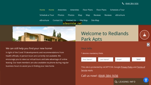 redlandsparkapts.com alternative sites