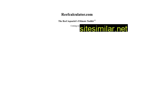 reefcalculator.com alternative sites