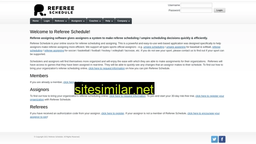 refereeschedule.com alternative sites