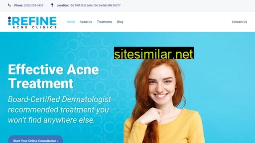 refineacneclinics.com alternative sites