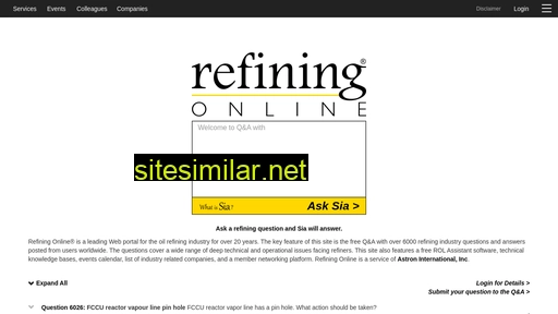refiningonline.com alternative sites