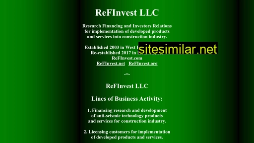 refinvest.com alternative sites