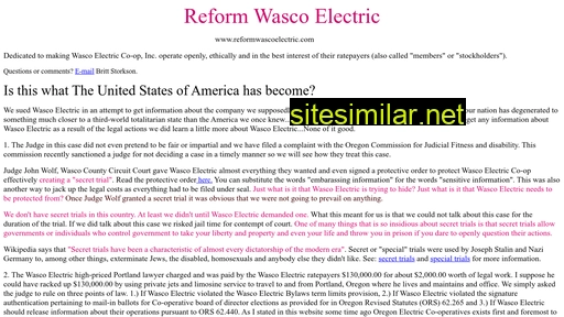 reformwascoelectric.com alternative sites