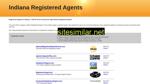 registeredagentsinindiana.com alternative sites