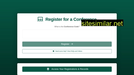 registermyconference.com alternative sites