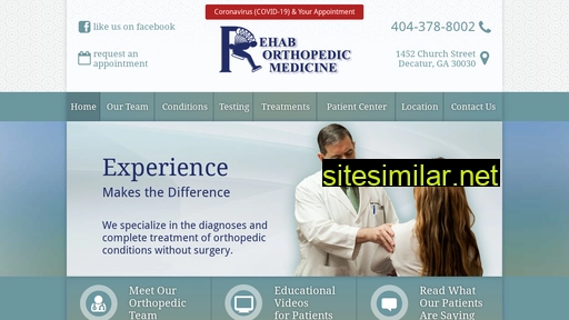 rehaborthopedicmedicine.com alternative sites