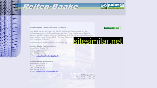 reifenbaake.com alternative sites