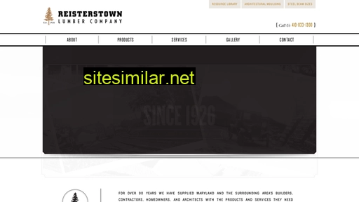 reisterstownlumber.com alternative sites