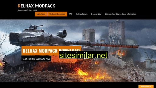 Relhaxmodpack similar sites