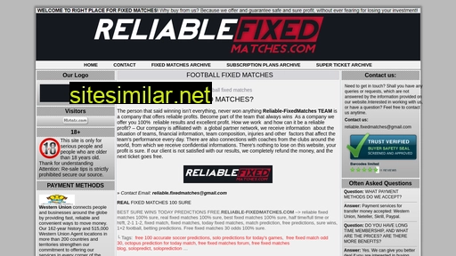 reliable-fixedmatches.com alternative sites