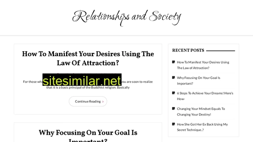 relationshipsandsociety.com alternative sites