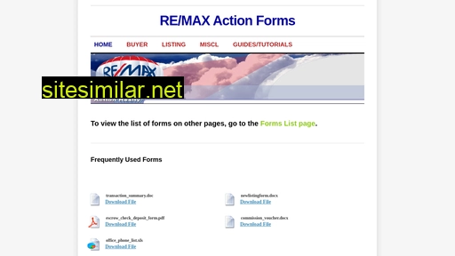 Remaxactionforms similar sites