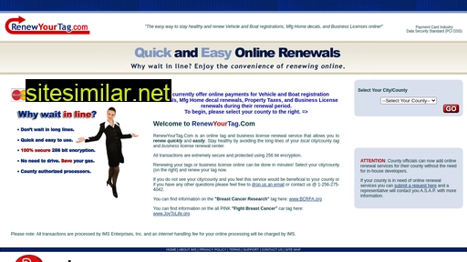renewyourtag.com alternative sites
