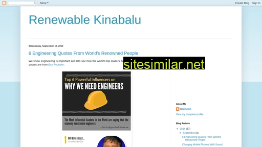 renewablekinabalu.blogspot.com alternative sites