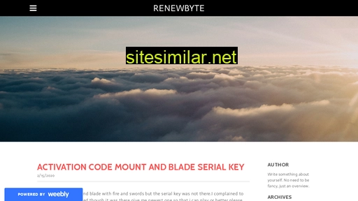 renewbyte.weebly.com alternative sites