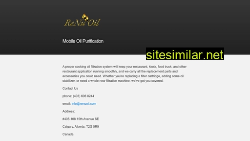 renuoil.com alternative sites