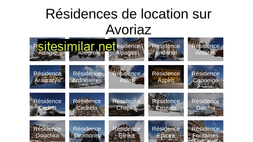 Residences-avoriaz similar sites