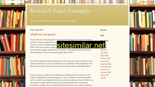 Researchpaper-examples similar sites