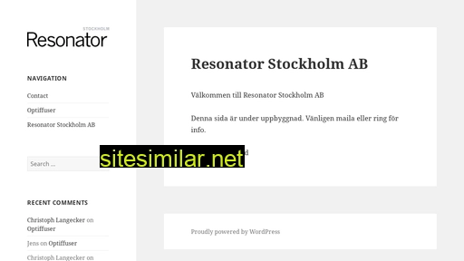 resonatorstockholm.com alternative sites