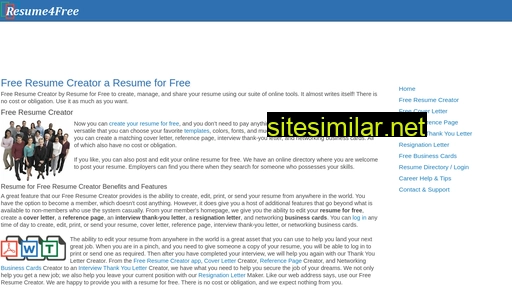 resume4free.com alternative sites