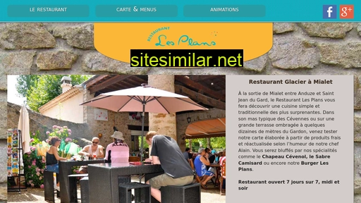 restaurant-les-plans-mialet.com alternative sites