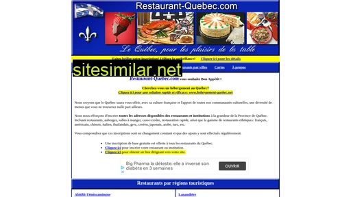 restaurant-quebec.com alternative sites