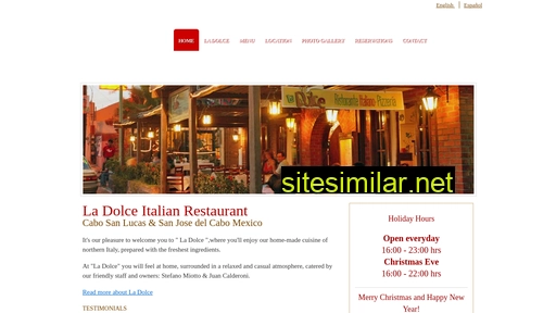 restauranteladolce.com alternative sites