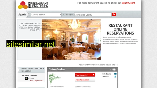 Restaurantonlinereservations similar sites