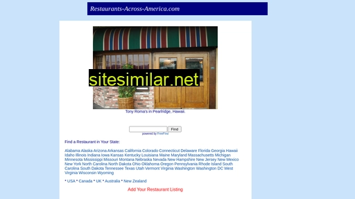 restaurants-across-america.com alternative sites
