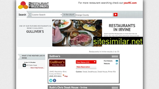 restaurantsinirvine.com alternative sites