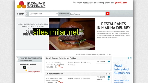 restaurantsinmarinadelrey.com alternative sites