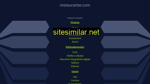 Restaurantw similar sites